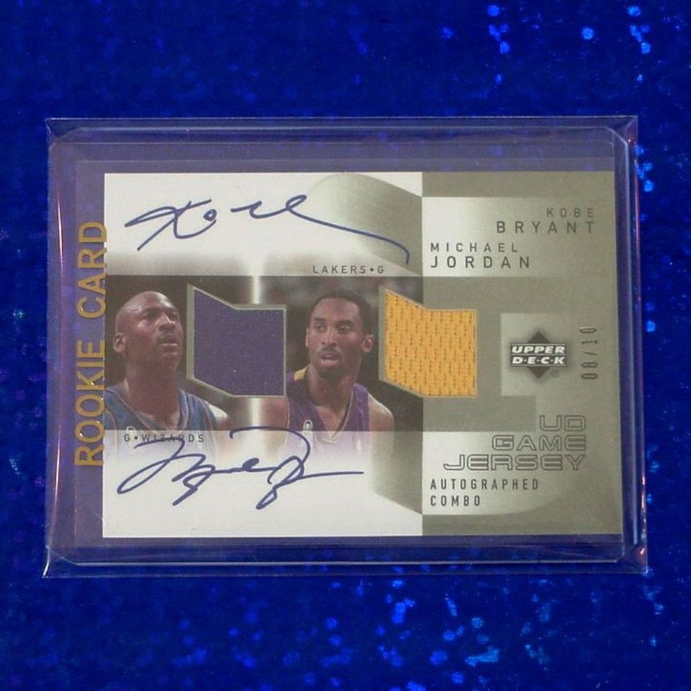 Michael Jordan Kobe Bryant Duo  Fascimile Autograph Card